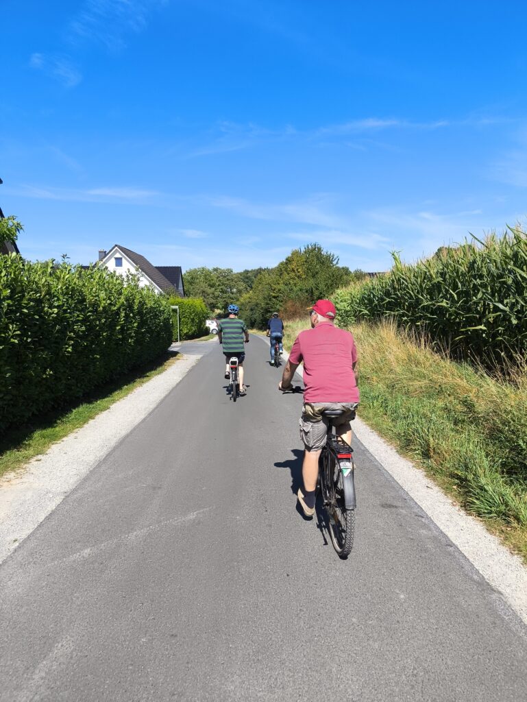 Fahrradfahren bei bestem Wetter